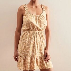 Banana Republic Gold Fit And Flare Dress, Size XS